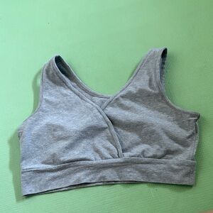 Kindred Bravely Gray Crossover Bra